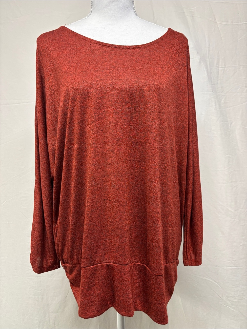 Apt. 9 Relaxed Scoop Neck Tee - Rust